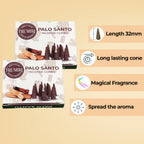 Palo Santo Incense Cones - Total 20 Cone Incense - Dual Pack Of 10 Insence Cones - Incense Cones Scented - Cone Incense Scents -