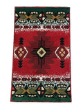YHSF South West Native American Area Rug C318 (Red, 2 Feet x 3 Feet 4 Inches)