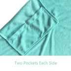 Vocool Chaise Lounge Pool Chair Cover Beach Towel Fitted Elastic Pocket Won'T Slide (Lakeblue)