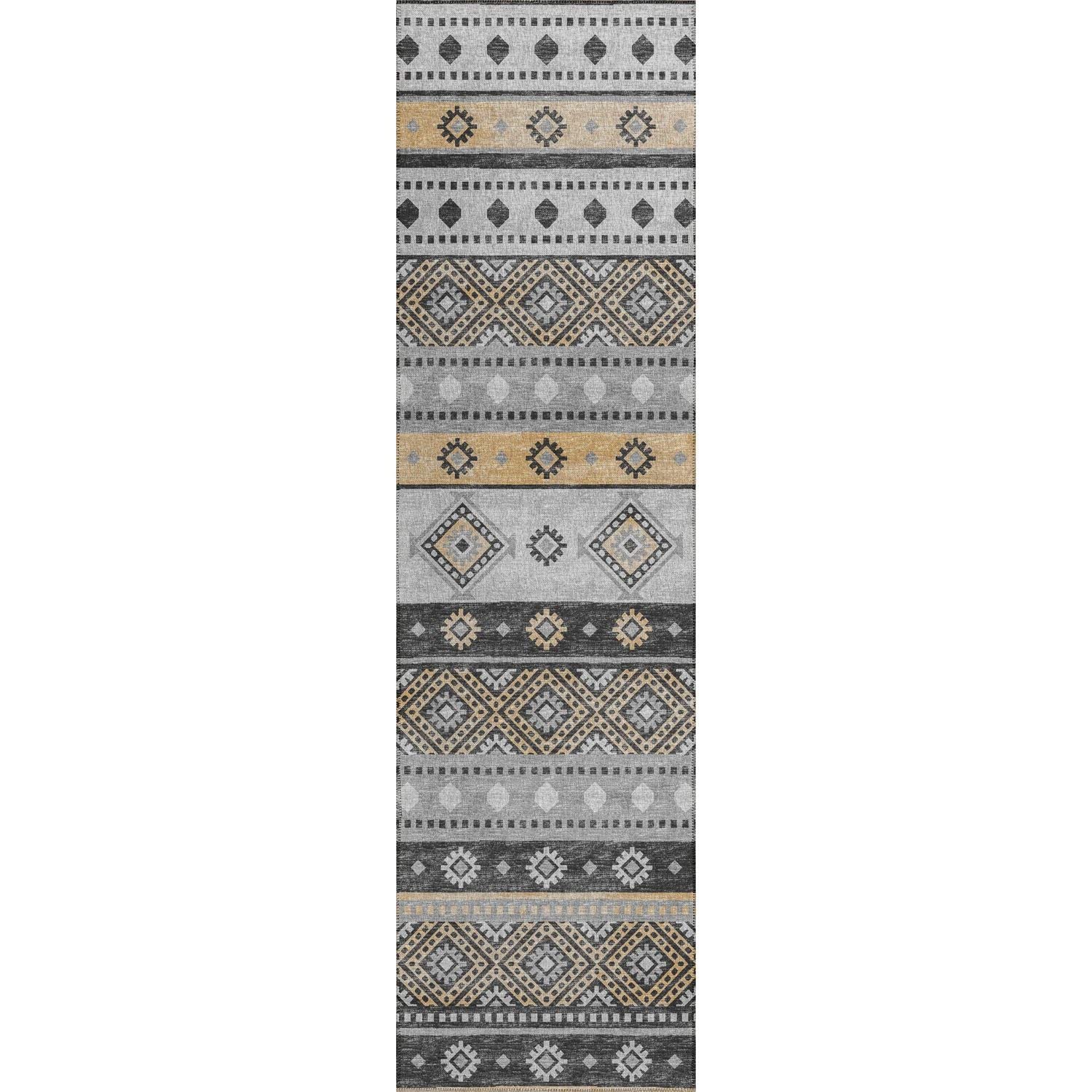 Sedona Sn12 Grey Transitional Rug Runner 2' 3" X 12'
