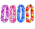 Pack of 4 Pcs Thicken 41 Inch Hawaiian Leis, 4 Color Lei for Graduation Party, Dance Party, Photo Prop in Outdoors (4 Pcs 4 Colo
