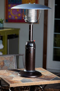10,000 BTU Hammered Bronze Tabletop Propane Gas Patio Heater