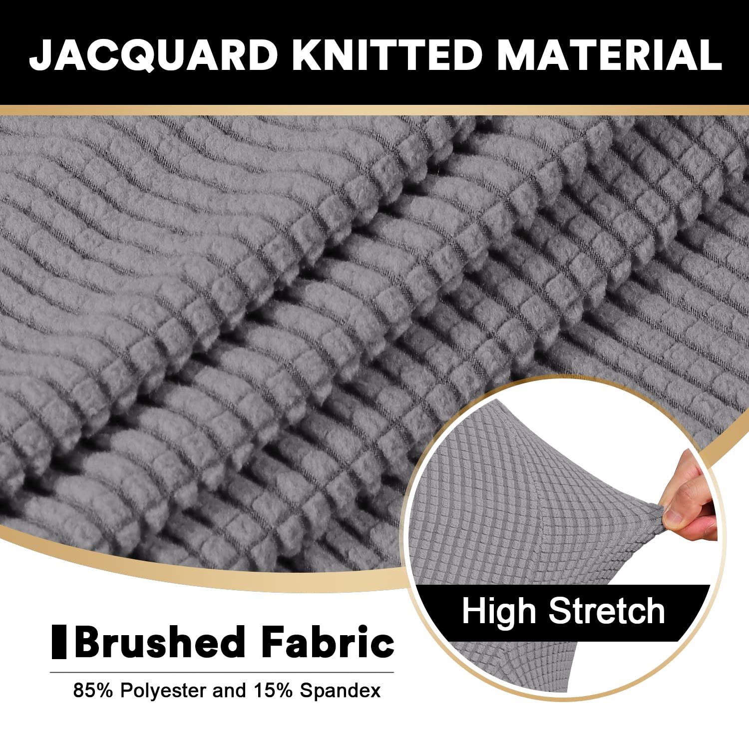 Princedeco T Cushion Sofa Slipcover 3 Pieces Sofa Covers For T Cushion Sofa Soft Couch Cover Sofa Slip Covers Furniture Covers W