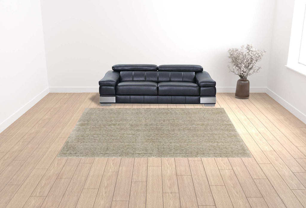 HomeRoots 507848 10 x 13 ft. Stone Shag Power Loom Stain Resistant Rectangle Area Rug