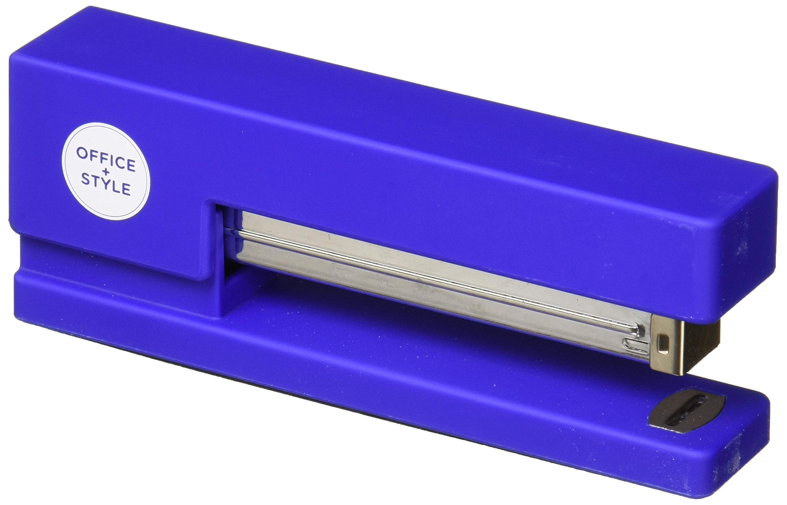 Office Style Precision Jam-Free Full Strip Non-Skid Stapler, Blue