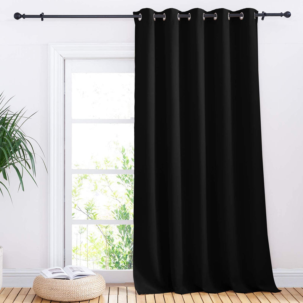 Nicetown Halloween Blackout Curtain For Sliding Door, Patio Door Curtains, Thermal Insulated Wide Drapes/Draperies For Bedroom (
