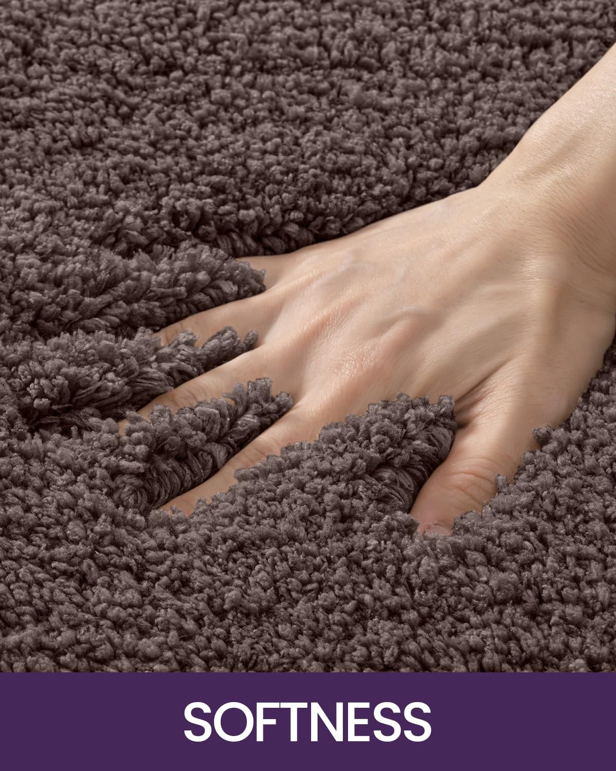 Dexi Bathroom Rug Mat, Extra Soft And Absorbent Bath Rugs, Washable Non-Slip Carpet Mat For Bathroom Floor, Tub, Shower Room, 24