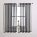 Nicetown Transparent Sheer Curtains Panels - Voile Window Curtain Drapes With Grommet For Bedroom & Kitchen & Dining Room (54'