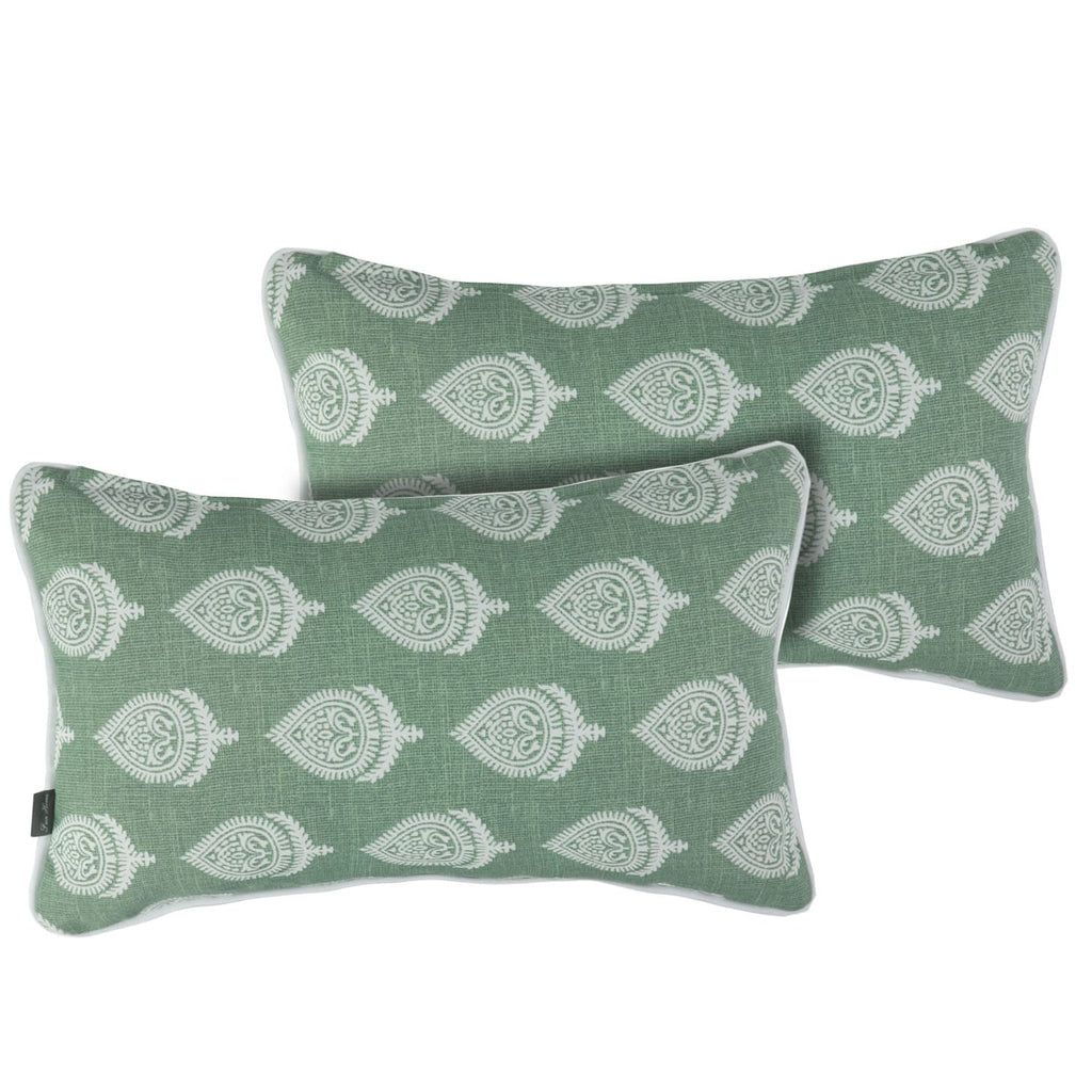 Funhome Outdoor Indoor Lumbar Pillow Covers Only, Waterproof Fade-Resistant Patio Lumbar Cushion Cases 12    X 20   , Decorative