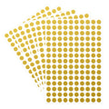 Starboling Dot Stickers,3/8 Inch Gold Circle Stickers,3000Pcs Self-Adhesive Color Coding Labels,Round Labeling Stickers For Offi