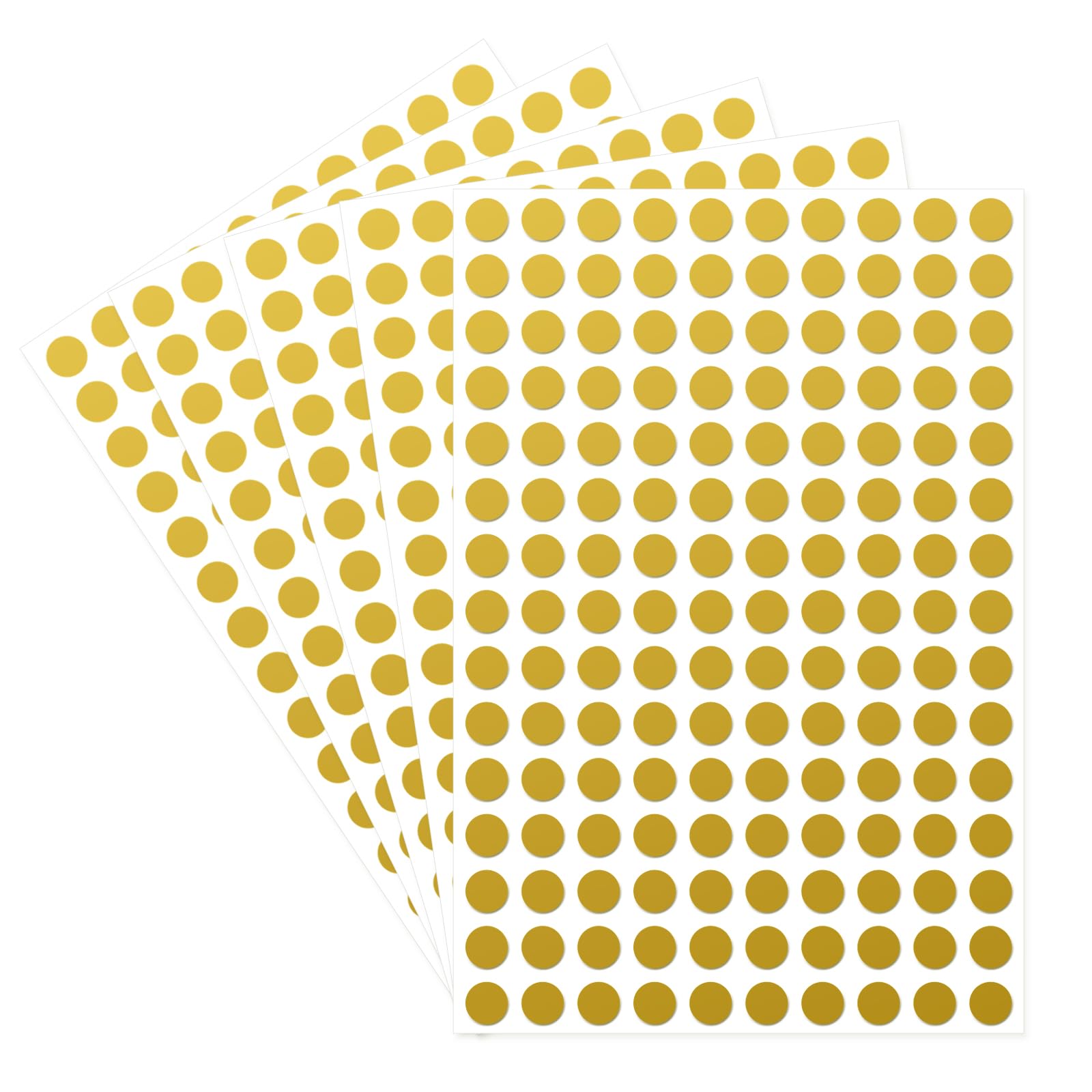 Starboling Dot Stickers,3/8 Inch Gold Circle Stickers,3000Pcs Self-Adhesive Color Coding Labels,Round Labeling Stickers For Offi
