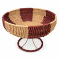 Psycheer Goblet Boho Decor Storage Basket,Handmade Paper Rope Basket,Small