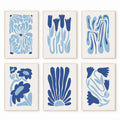 Matisse Flower Wall Art Prints Blue Abstract Wall Decor Aesthetic Matisse Canvas Wall Art Picasso Gallery Posters Matisse Preppy