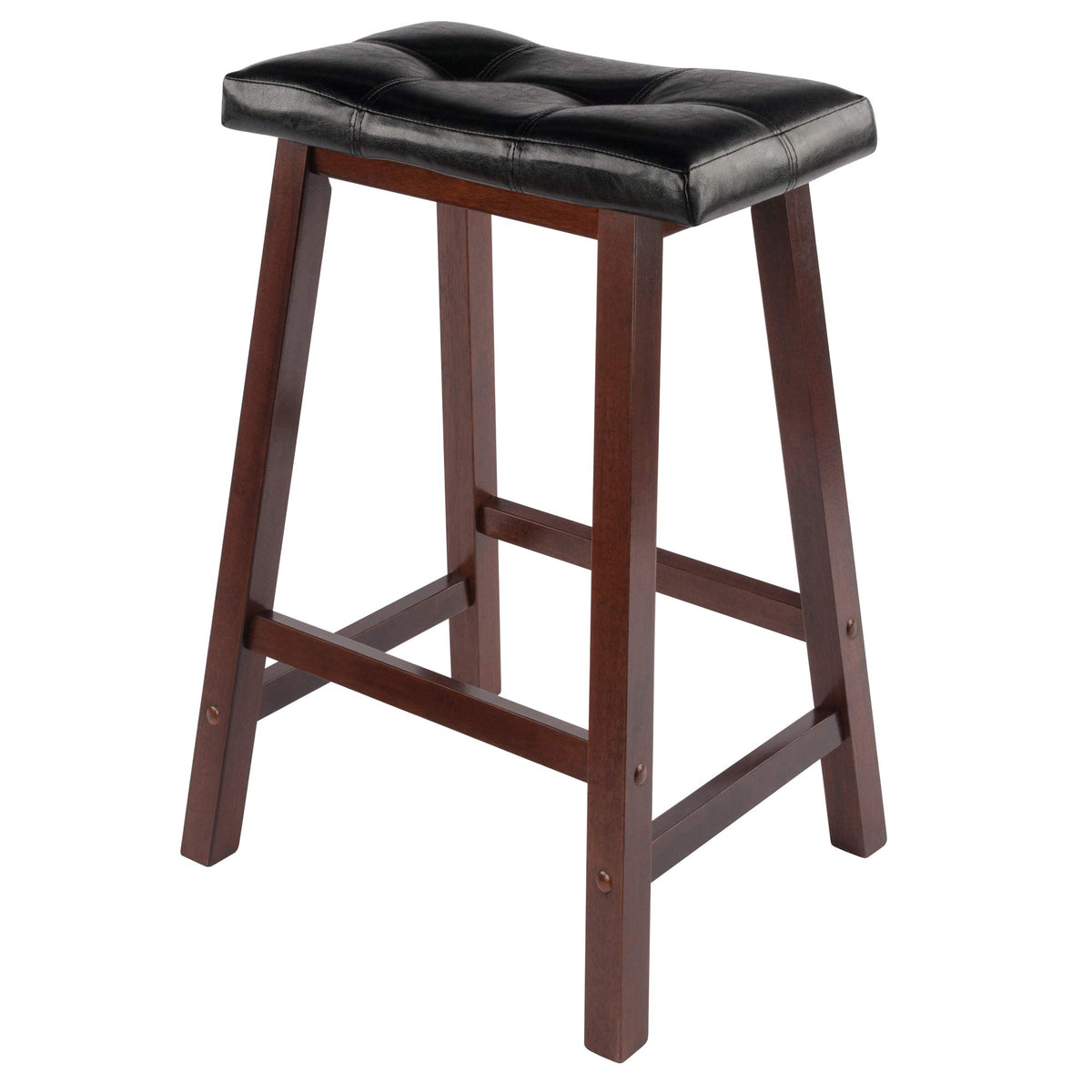 Winsome Mona Stool, 24&quot;, Antique Walnut