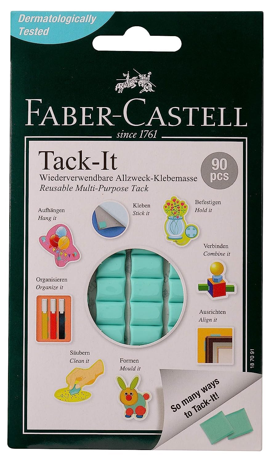 Faber-Castell Tack-It - 90 Pieces (Light Green)