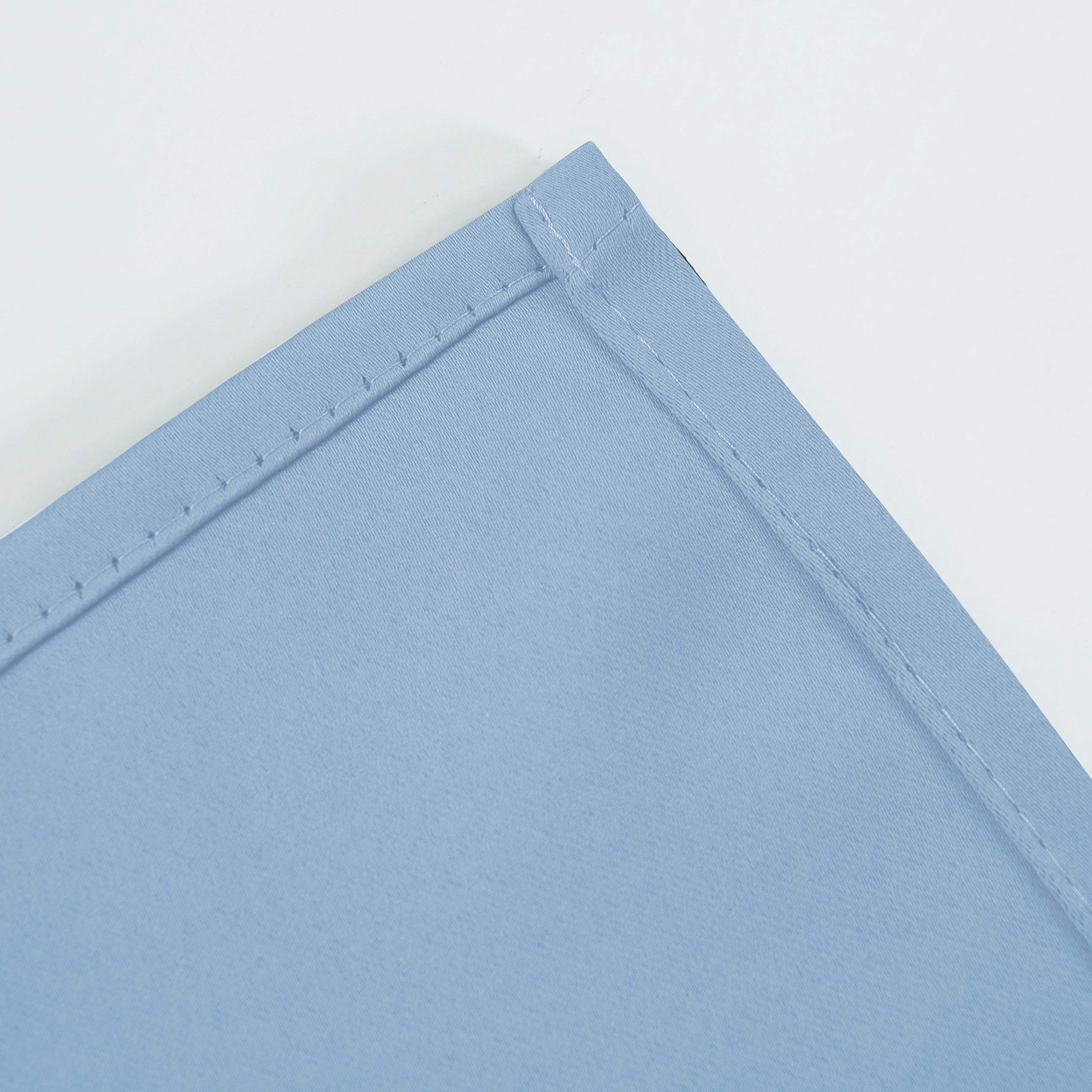 Lemomo Sky Blue Thermal Blackout Curtains/52 X 95 Inch/Set Of 2 Panels Room Darkening Curtains