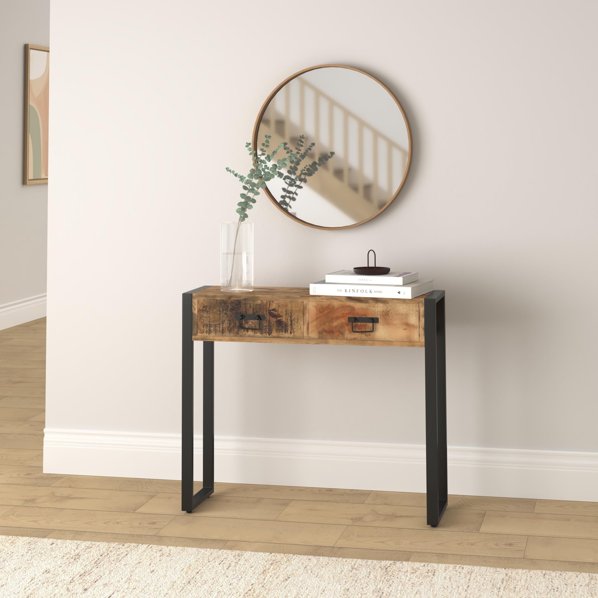 vidaXL Industrial Style Console Hall Table - Thumbnail 2