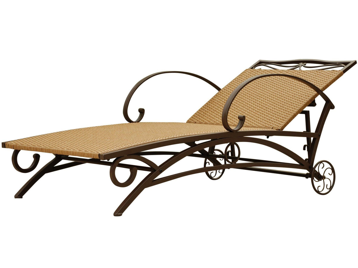 International Caravan Valencia Outdoor Wicker Multi Position Chaise Lounge