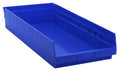 Quantum Storage Systems Quantum Storage QSB116GN 6-Pack 4 Hanging Plastic Shelf Bin Storage Containers, 23-5/8 x 11-1/8 x 4, Gre