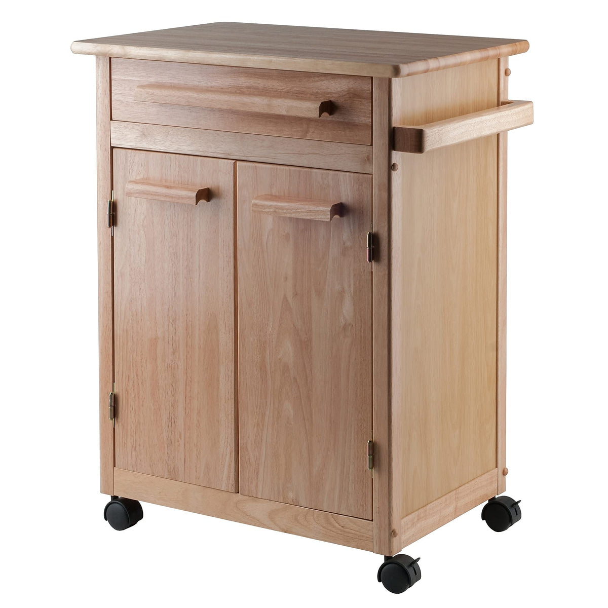 Winsome Wood Kitchen Cart, Natural, Single Drawer (82027)