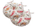 Magpie Fabrics Outdoor Round Bistro Seat Cushions With Ties, Fluffy Tufted Patio Chair Pads 15'X15'X4' Set Of 2 Waterproof Fl