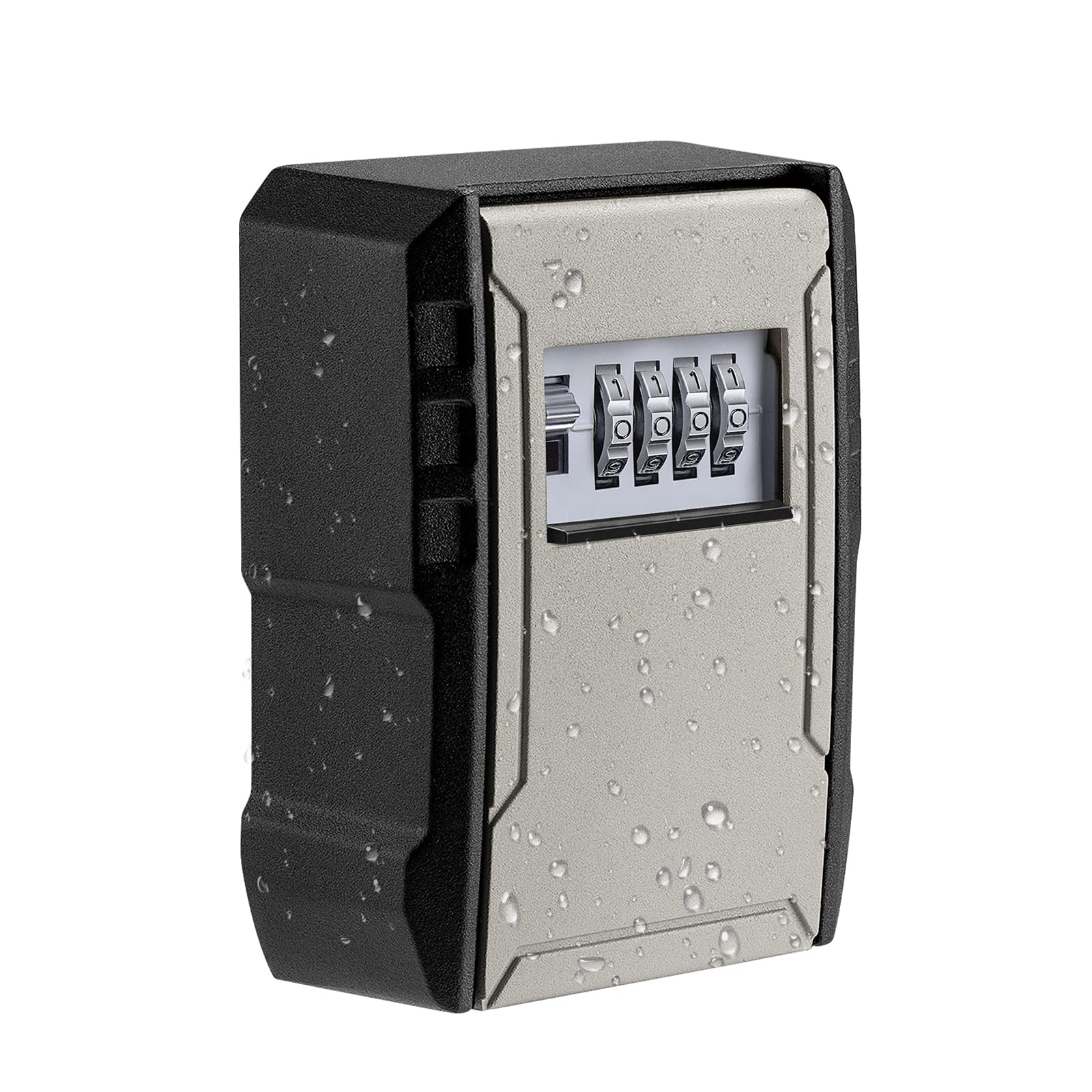 Upgrade Extra Large Capacity Key Lock Box, Weatherproof Wall Mount Key Box For Car Keys, Fob, House Keys, Key Safe Security Stor