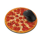 Non-Slip Round Mousepad, Wirester Pepperoni Pizza Mouse Pad For Home, Office And Gaming Desk
