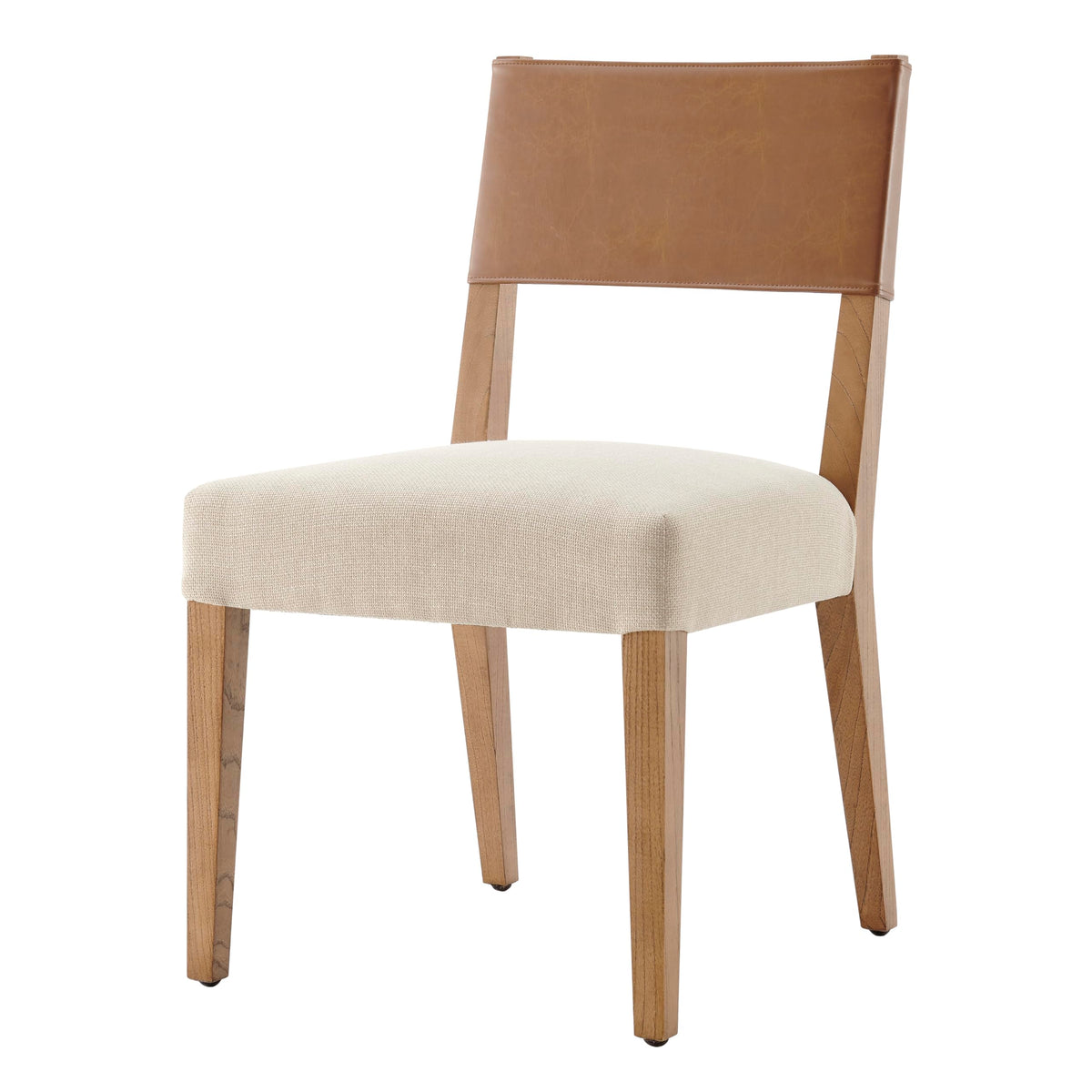 Npd Furniture And More Kylo Dining Side Chair, Borneo Chocolate/Meridien Cream
