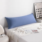 Ntbay Cotton Body Pillowcase - Envelope Closure 20X54 Pillowcase, Breathable And Soft Bed Pillow Case, Denim Blue