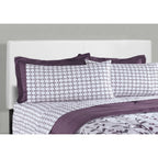 Monarch specialties , Bed, Leather-Look, White, Queen