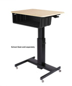 Rocelco Book Box for 28" Height Adjustable Mobile School Standing Desk (R MSD-BB)