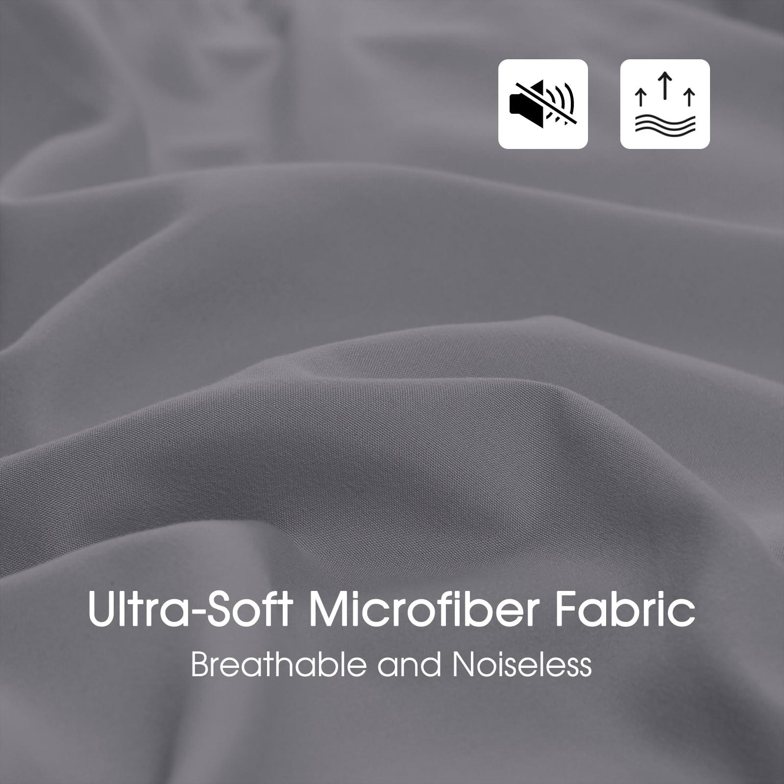 Basic Beyond California King Comforter Set Reversible Cal King Comforter Set, Grey Comforter Set California King For All Seasons, 1 Comforter 106'X92' And 2 Pillow Shams 20'X36'+2'