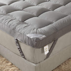 Soft & Cooling Pillow Top Mattress Topper California King With Breathable 300Tc Cotton Cover, Extra Thick Plush Bed Topper For B