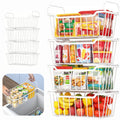 Goovilla Freezer Organizer Bins with Foldable Handle, 8 Pack Stackable Freezer Baskets for 3.5-7 Cu.FT Deep Chest Freezer Organi