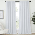 Nicetown Living Room Darkening Curtain Drapes - (Cloud Grey Color) W70 X L95, Set Of 2, Room Darkening Window Treatment Drapery Panels