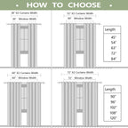 Koufall 90 Inch Curtains For Living Room,Extra Wide 72 In Width 72X90 Grommet 2 Panel Set Semi Blackout Window Treatments
