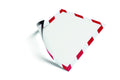 Durable DURAFRAME Security Magnetic Sign Holder, 8.5 x 11, Red/White Frame, 2/Pack