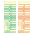 Tops 1275 Time Card For Lathem, Bi-Weekly, Two-Sided, 3 1/2 X 9 (Box Of 500)