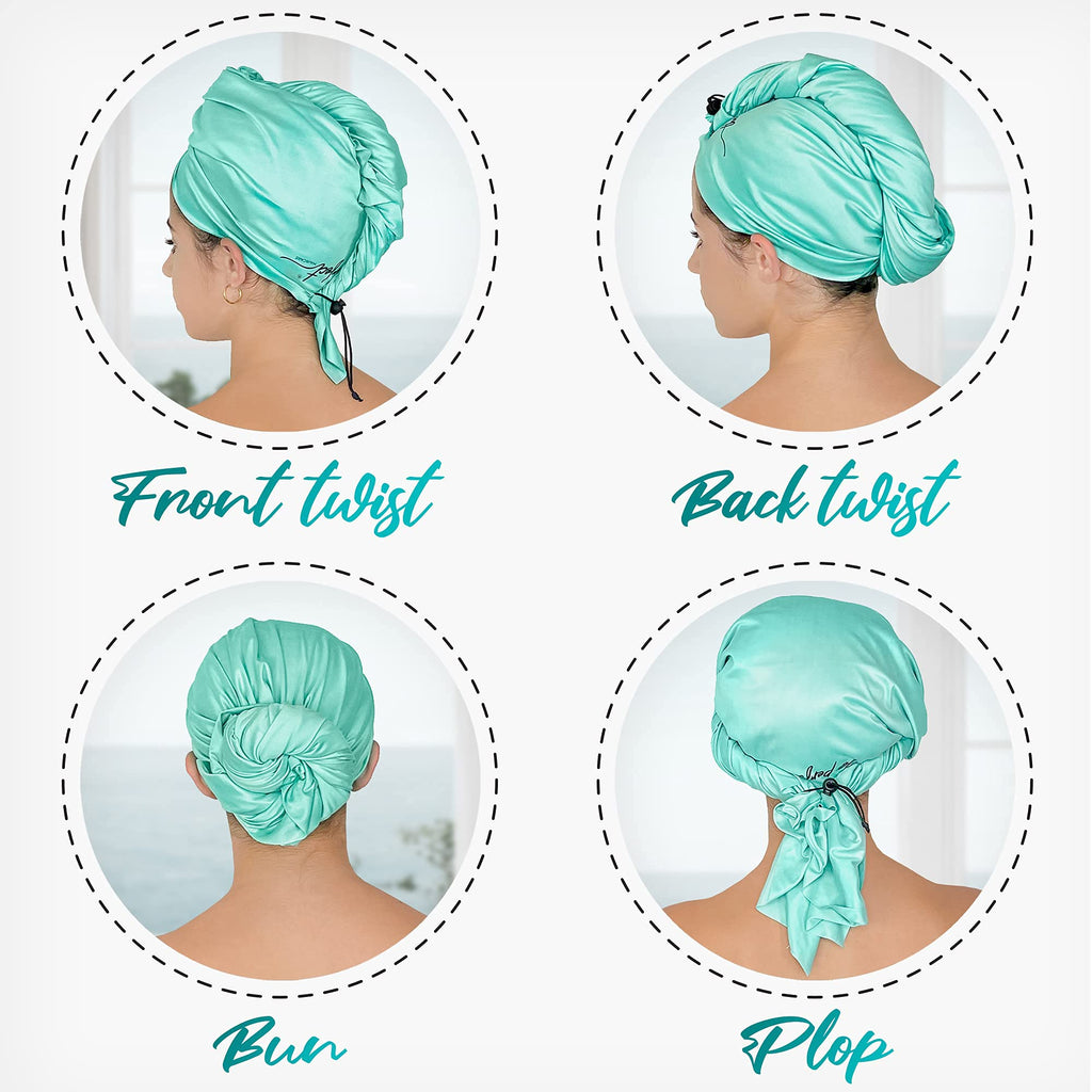 The Perfect Haircare Microfiber Curly Hair Towel Wrap With Wet/Dry Brush - Fast Drying And Gentle Detangling For Women, Girls, K