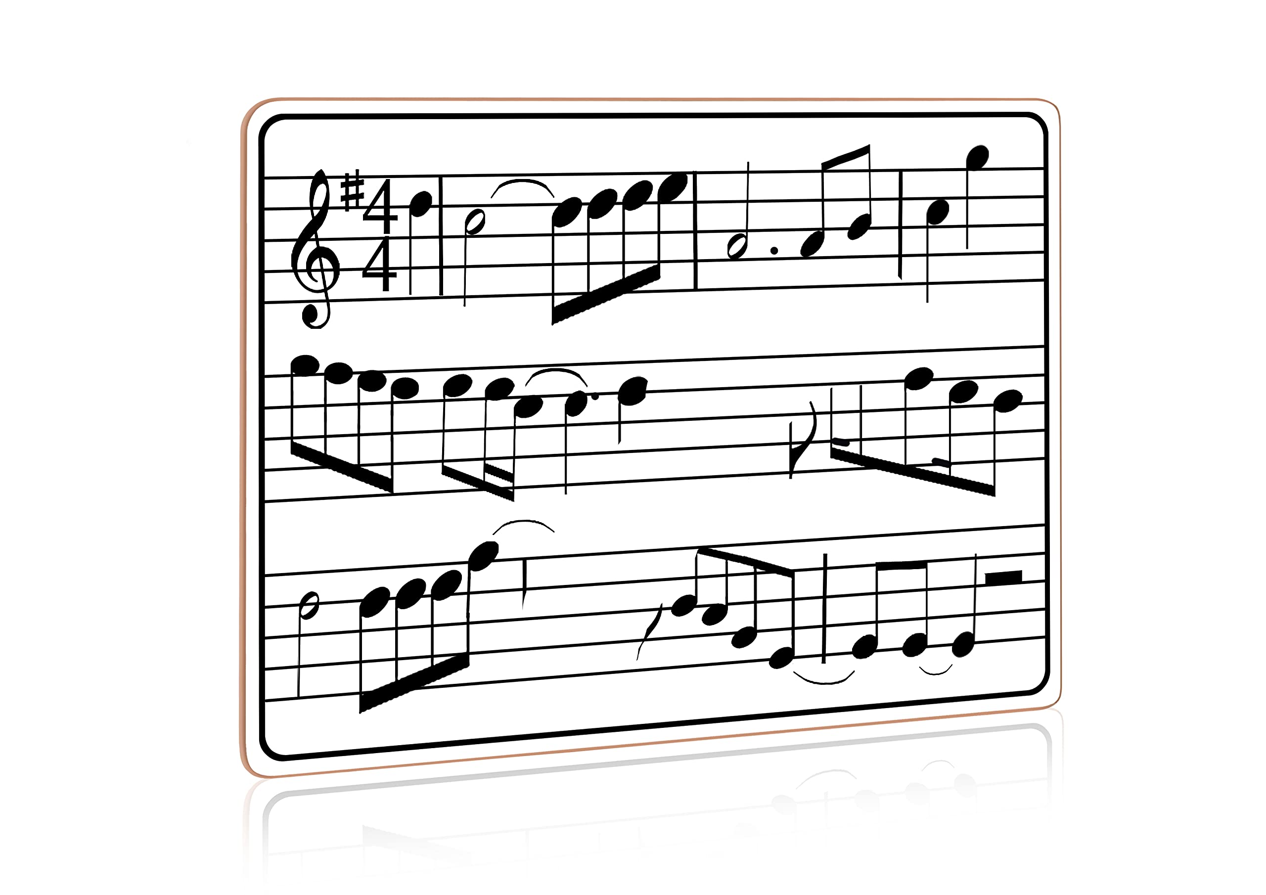 Dry Erase Music Staff White Boards 9'X'12 Inch Lapboard Double Sided Musical Notes Whiteboard For Kids Students, Musicians And