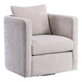 Comfort Pointe Sheldon Beige Linen Fabric Swivel Barrel Chair