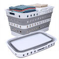 Gdfjiy 74L Collapsible Laundry Baskets, Plastic Laundry Hamper with Handles, Foldable Laundry Bin, Pop Up Storage Container for 