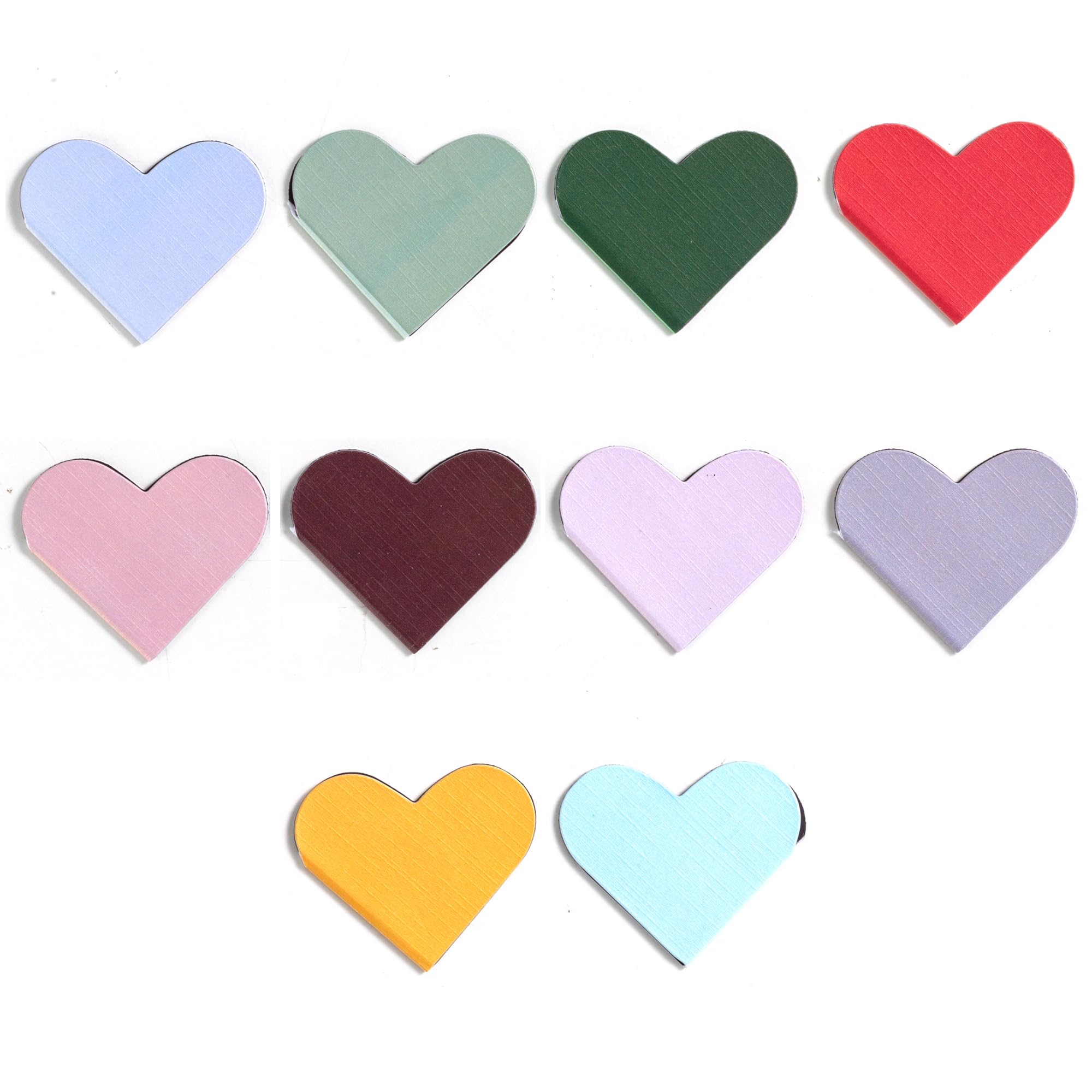 Tuzama 10 Pack Heart Cute Magnetic Bookmarks Bulk For Books, Assorted Magnetic Page Corner Bookmarks For Book Lovers,Kids,Women,