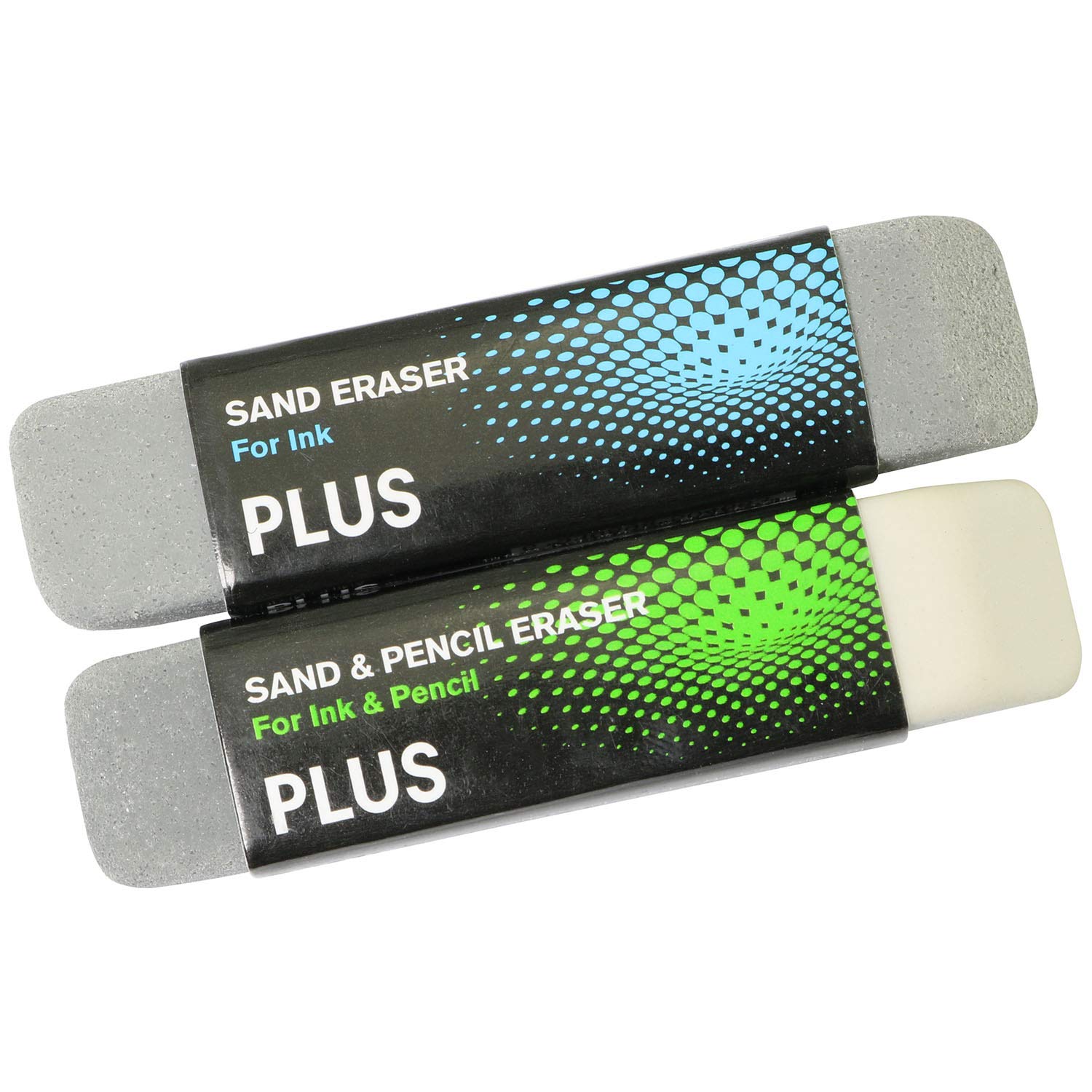 Ruiling 2-Pack Sand Eraser For School Stationery Office Correction Supplies,Double Head Remove Ink/Pencil Markings,Sand And Rubb