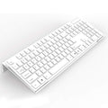 Kotemon Acrylic Tilted Computer Keyboard Stand For Ergonomic Typing, Keyboard Tray Holder With Silicone Non-Slip Case, White