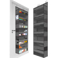 HOMELUX THEORY 1PC Heavy Duty Over the Door Organizer 55x14x6.7, 6 Large Front & 12 Side Pockets, Hanging Storage Closet Door Or