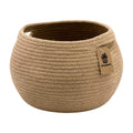 Goodpick Storage Basket, Wicker Basket for Living Room, Woven Basket for Toys Towel, Bedroom Small Round Basket for Children Cor