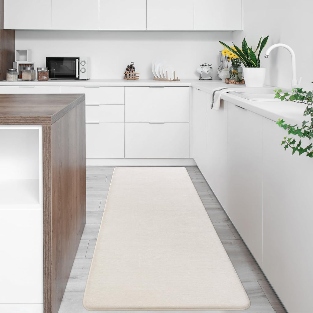 Softlife Washable Runner Rug For Bedroom Living Room Rug, 2X6 Creamy White Soft Fluffy Hallway Runner Rug, Non-Slip Indoor Carpe