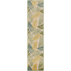 Nourison Aloha Indoor/Outdoor Green Multicolor 2'3' X 8' Area Rug, Easy Cleaning, Non Shedding, Bed Room, Living Room, Dining Room, Backyard, Patio, Deck (2X8)