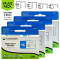 Surebonder Heavy Duty Staples No. 4 Variety Pack Includes 5,000 Staples - 1/4-In, 3/8-In, 1/2-In, 9/16-In (55999)
